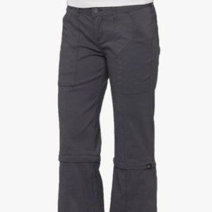 PRANA 8 Women's Monarch Convertible Zip Off Wide Leg Hiking Nylon Pants